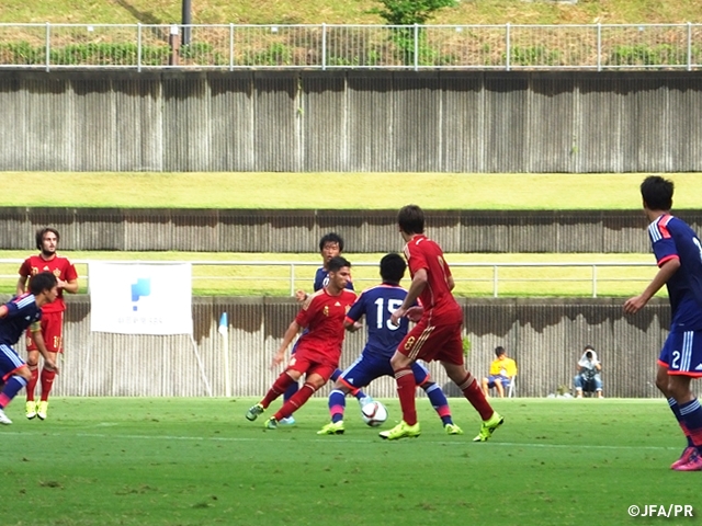 U-18 Japan National Team’s 1st match against U-18 Spain National Team in SBS CUP International Youth Soccer 2015