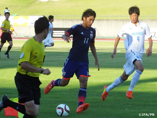 U-18 Japan National Team’s 2nd match against U-18 Shizuoka Selection Team in SBS CUP International Youth Soccer 2015