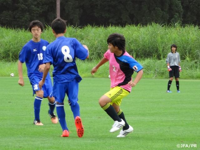 U-16日本女子代表候補トレーニングキャンプ　トレーニングマッチ第1戦試合結果