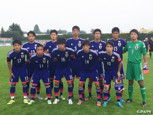 U-17日本代表　第22回バツラフ・イェジェク国際ユーストーナメント 第2戦　vs.U-17チェコ代表	