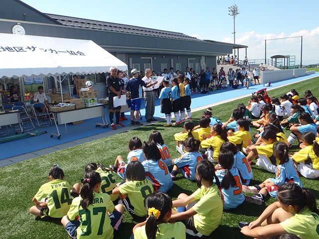 JFAレディース／ガールズサッカーフェスティバル 山形県米沢市の米沢市営人工芝サッカーフィールドに、578人が参加！