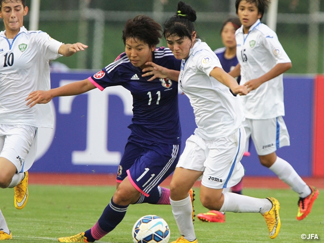 AFC U-19女子選手権中国2015 6得点でウズベキスタンに快勝！