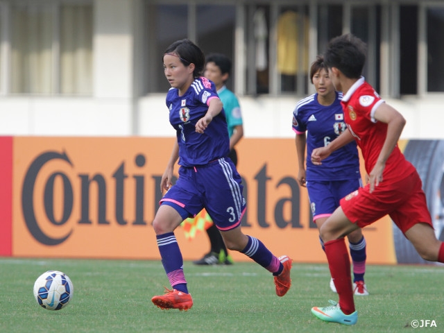 U-19 Japan Women's National Team clinch 1st place in group with win over China in the AFC U-19 Women's Championship China 2015