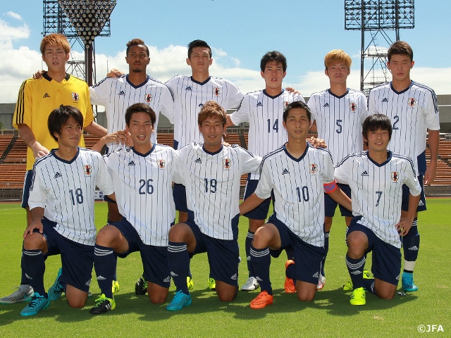 U-22日本代表　京都サンガと練習試合を行い、キャンプを打ち上げる