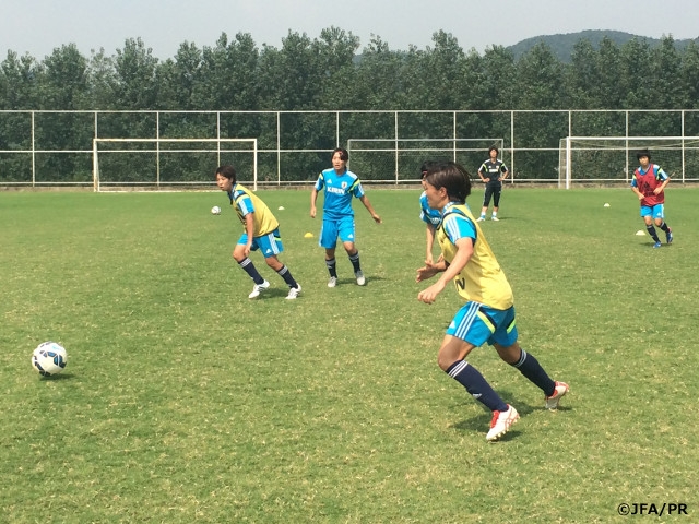 U-19 Japan Women’s National Team prepare for the final of AFC U-19 Women's Championship China 2015