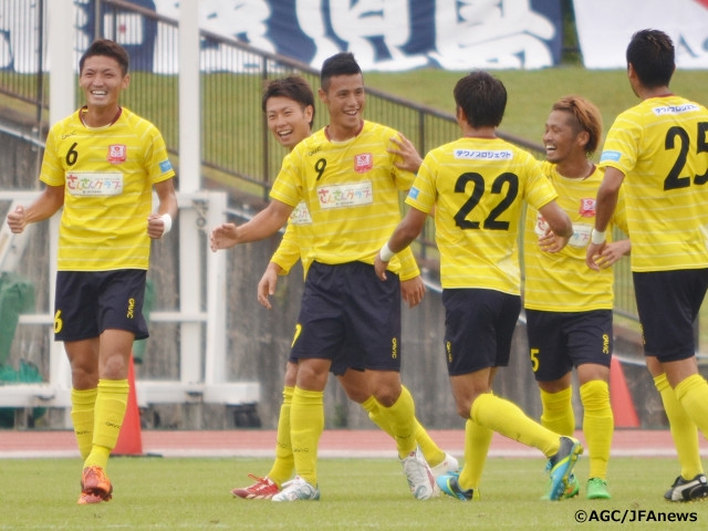 Matsue City FC win 1st match in the 95th Emperor's Cup