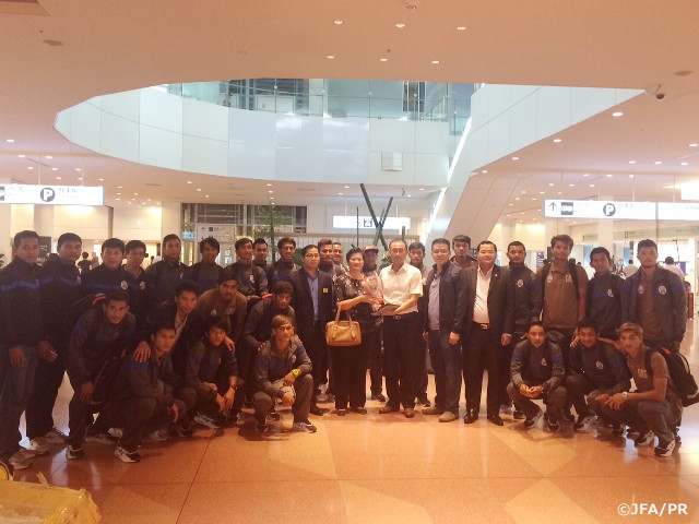 Cambodia National Team arrive in Japan for World Cup Qualifiers and Asian Cup Qualifiers