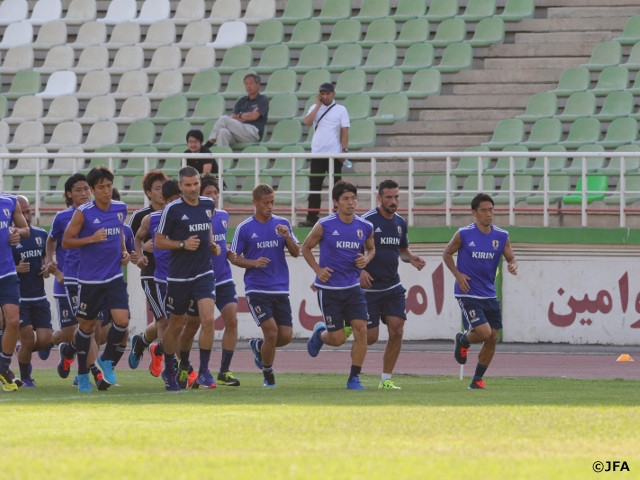 SAMURAI BLUE arrive in Tehran, finish 1st workout