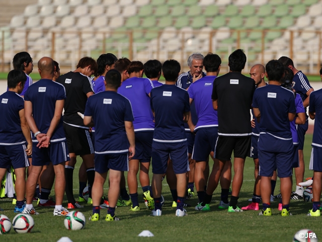 SAMURAI BLUE、非公開練習で攻撃の戦術を確認