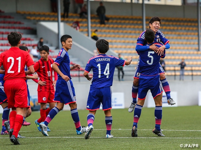 “00JAPAN” U-15 Japan National Team beat Hong Kong 7-0, AFC U-16 Championship India 2016 Qualifiers