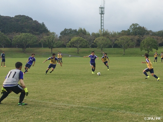 U-18日本代表 AFC U-19選手権2016予選に向けてトレーニング開始