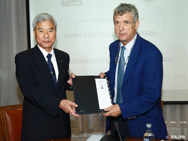 JFA signs renewed partnership MOU with the Real Federación Española de Fútbol