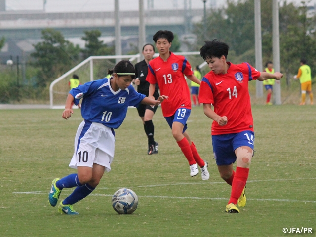 JFAエリートプログラム女子U-14、韓国との第1戦に勝利