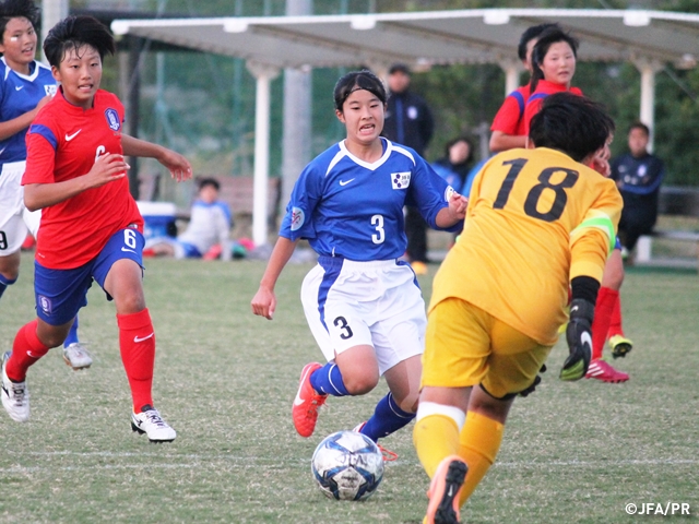 JFAエリートプログラム女子U-14、韓国に無失点での2連勝