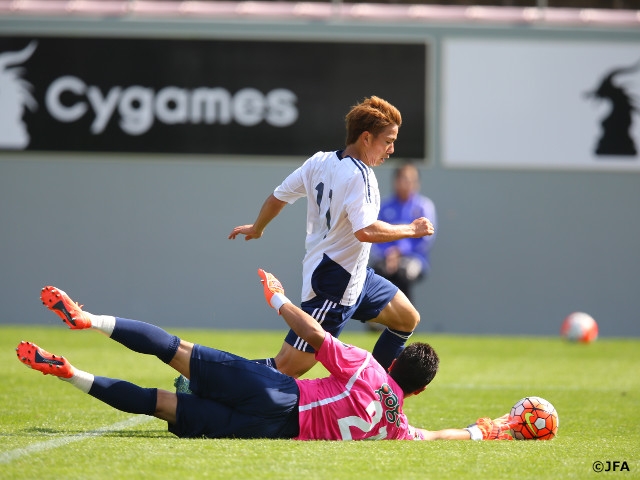 U-22日本代表候補　サガン鳥栖に7-0で完勝し、キャンプを打ち上げる