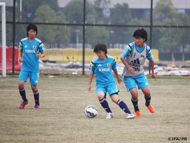 U-16日本女子代表　AFC U-16女子選手権中国2015　初戦に向けて最終調整
