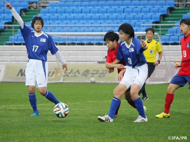 U-13日本女子選抜、韓国との第1戦は無得点で引き分ける