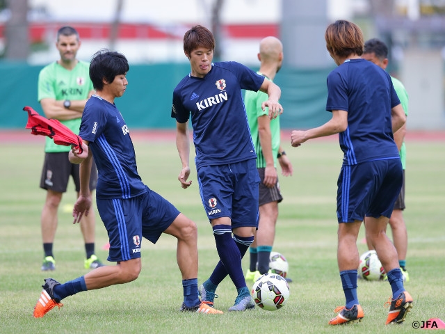 SAMURAI BLUE、非公開練習で攻撃を確認