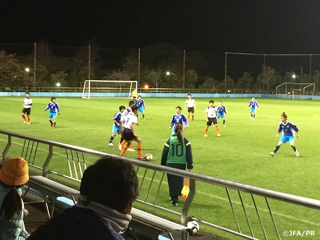 U-23日本女子代表候補　清水エスパルスユースとトレーニングマッチを行なう