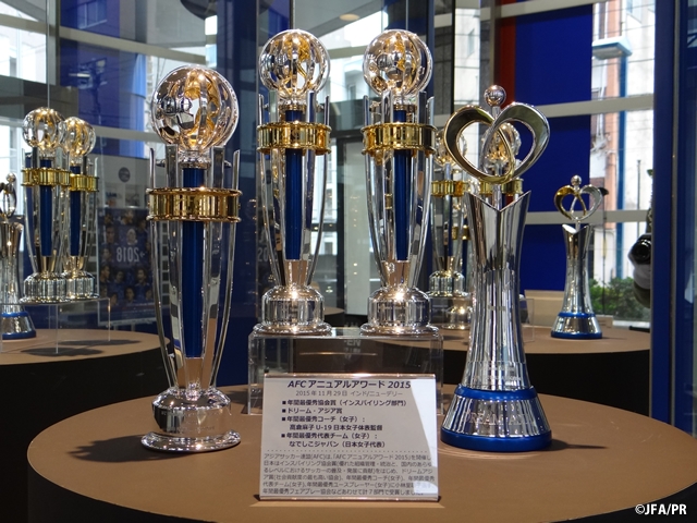 AFC Annual Awards 2015 Trophies on Display