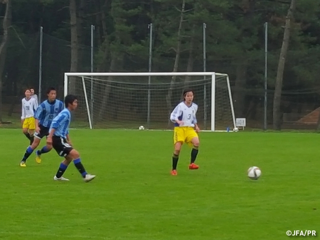 U-19 Japan Women’s National Team short-listed squad play training match against Hosho High School