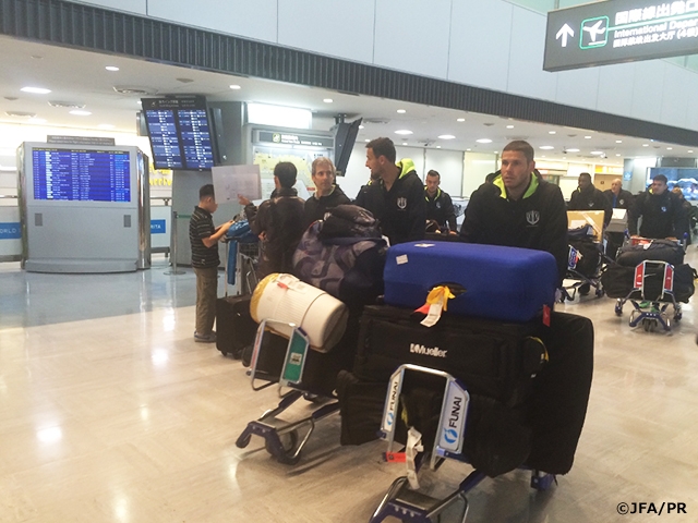 Auckland City FC arrive in Japan for the FIFA Club World Cup Japan 2015 on 10 December