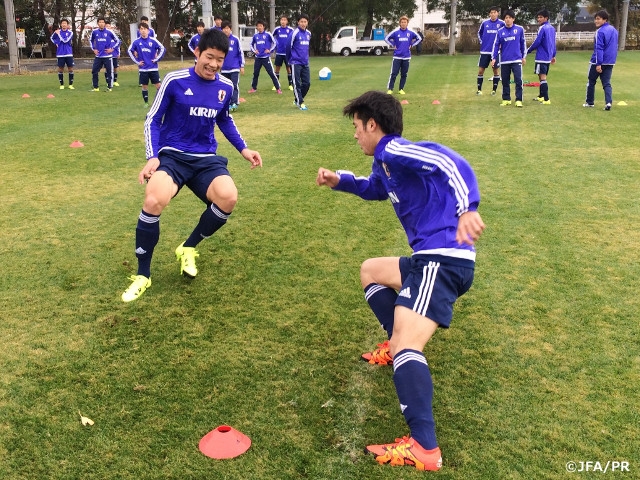 U-18日本代表候補トレーニングキャンプ　千葉県市原市にてトレーニング開始