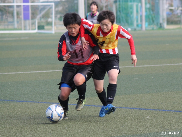 ナショナルトレセン女子U-14　4日間の活動を打ち上げる