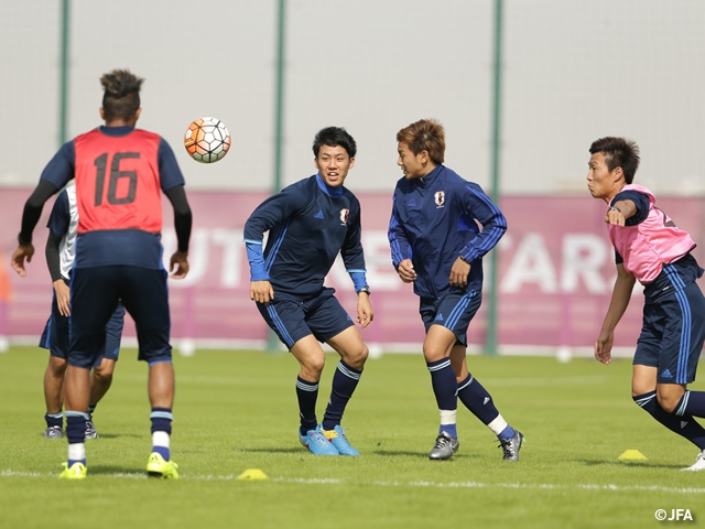U-23日本代表、大会公式ホテルに入り初めての練習実施