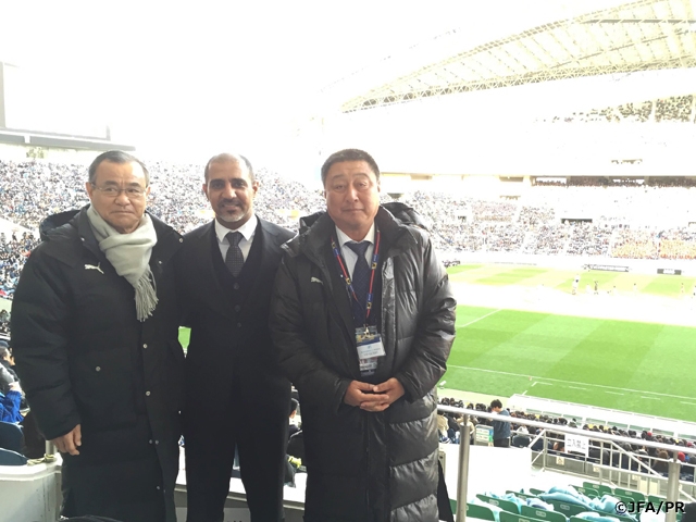 Technical Director of Qatar Football Association watches semi-finals and final of the 94th All Japan High School Soccer Tournament