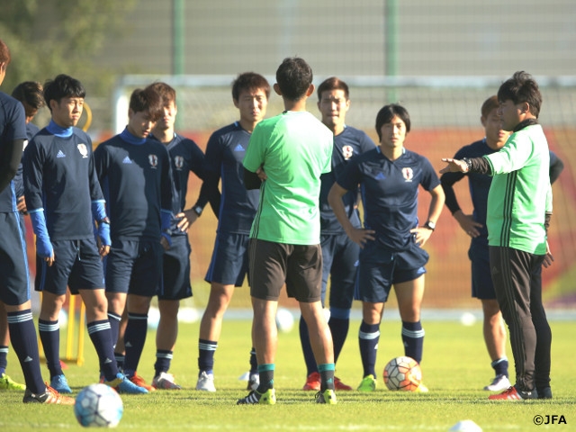 U-23日本代表　タイ戦に向けて緊張感と集中力を高める