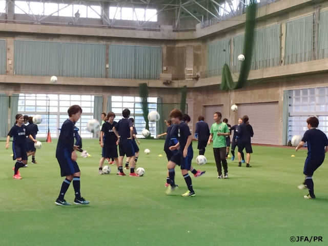 Nadeshiko Japan (Japan Women's National Team short-listed squad) kick off training camp in Ishigaki toward Olympics qualifying