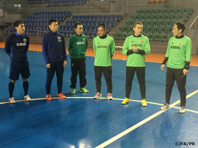 Japan Futsal National Team begin 1st training camp of 2016 in Aichi