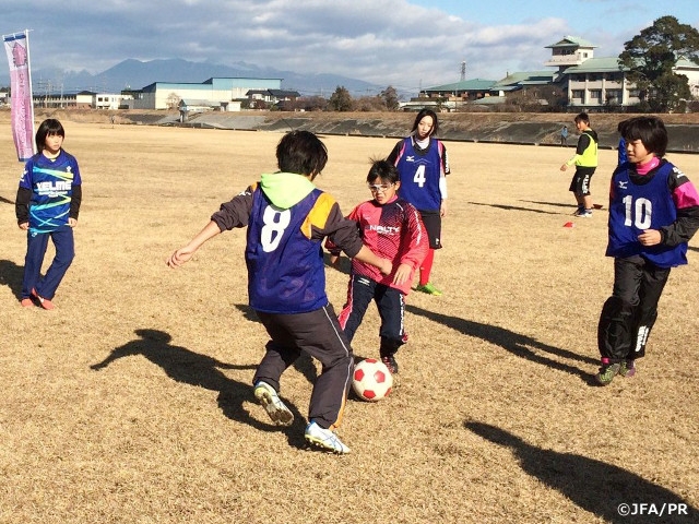 JFAなでしこひろば 栃木県立大田原女子高等学校サッカー部で開催