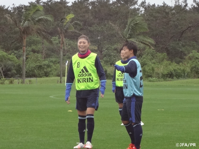 Nadeshiko Japan (Japan Women's National Team short-listed squad) training camp in Ishigaki: Practice matches on 5th day