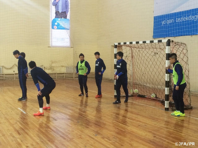 Japan Futsal National Team’s 2nd day of training in Uzbekistan