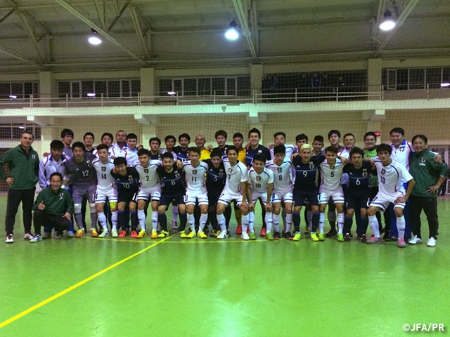 Japan Futsal National Team play training match against Chinese Taipei