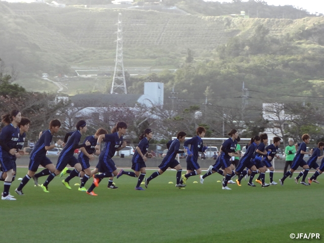 日本女子代表候補　アジア最終予選に向け、第二次キャンプを沖縄でスタート