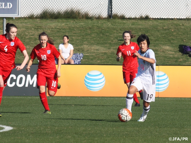 U-17 Japan Women's National team drew against U-17 England Women's National team