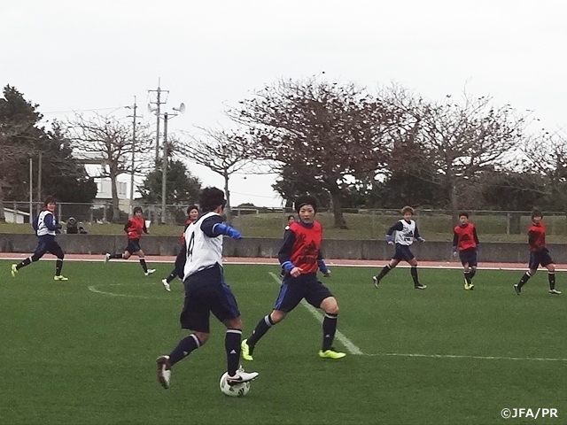 Japan Women's National Team short-listed squad continue to work on game-style moves