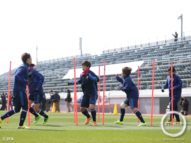 Nadeshiko Japan prepare for 2nd game in Asian Qualifiers Final Round against Korea Republic