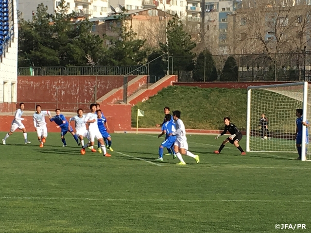 U-16 Japan National team played against U-16 Uzbekistan National team in the Central Asia - Japan U-16 Football Exchange Programme