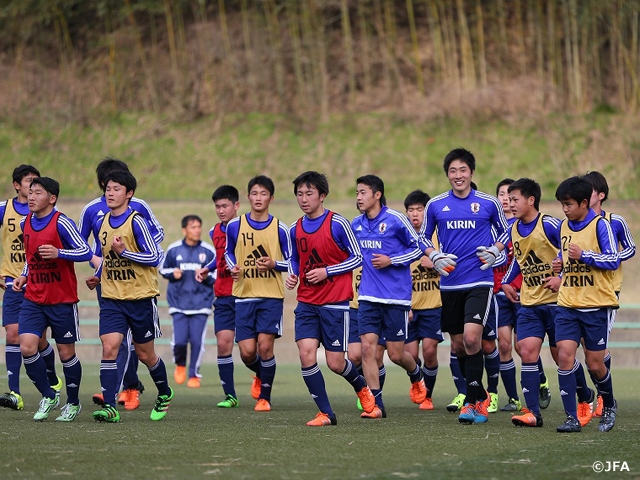 U-17日本代表　サニックス杯国際ユースサッカー大会2016に向けて活動開始