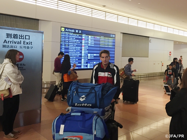 Syria National Team arrive in Japan for 2018 FIFA World Cup Russia Asian Qualifiers Round 2