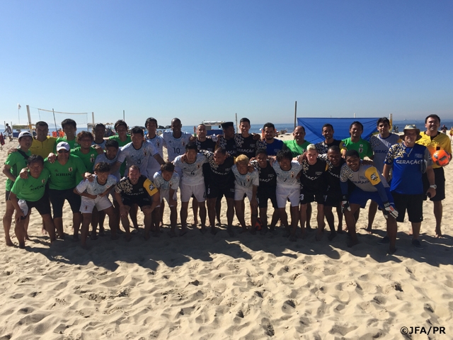 Japan Beach Soccer National Team end Brazil trip with training match against Rio de Janeiro state selection
