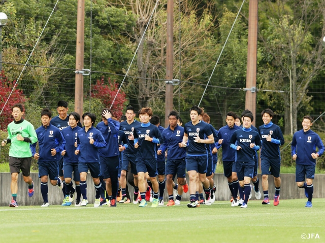 U-23 Japan National Team short-listed squad start training camp in Shizuoka
