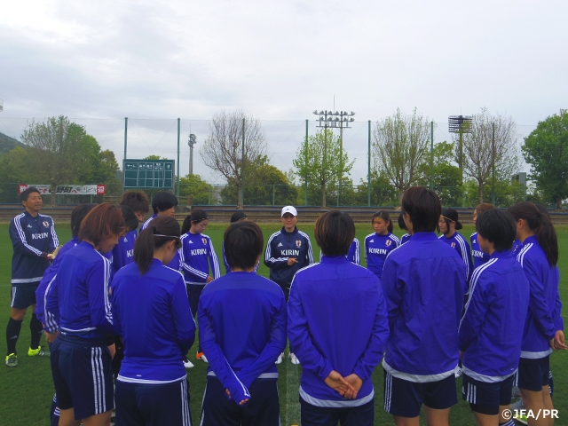 U-20日本女子代表候補、二部練習で連係を深める