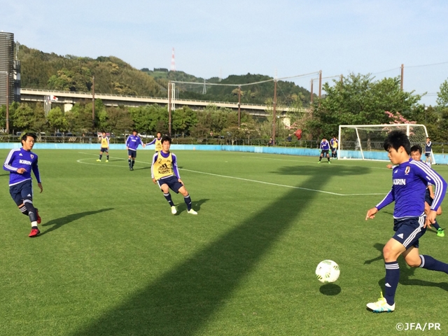 U-19 Japan National Team short-listed squad training camp Day 2 in Shizuoka