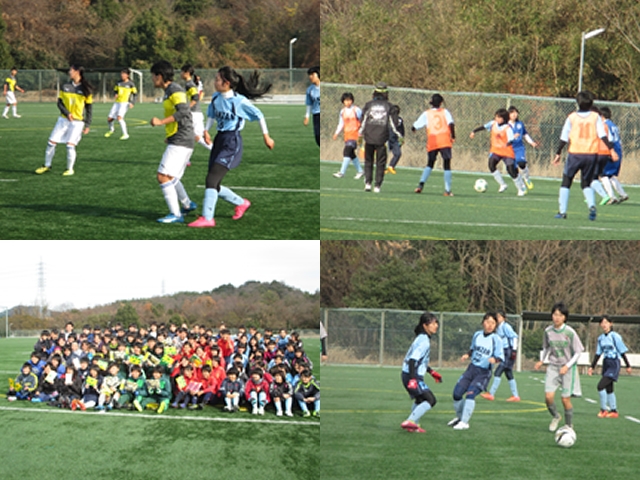 JFAレディース／ガールズサッカーフェスティバル 愛知県犬山市の名古屋経済大学グランドに、442人が参加！