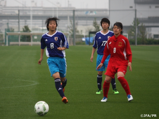 U-17日本女子代表候補　日ノ本学園高等学校とトレーニングマッチを行なう
